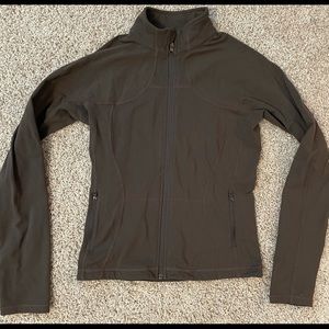 Brown Lululemon Light Stretch Zip Up